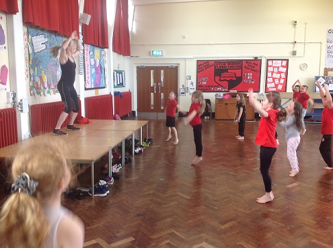Year 1 and 2 fitness session