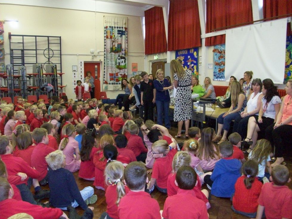   Mrs Cooper and Mrs Lee's special assembly