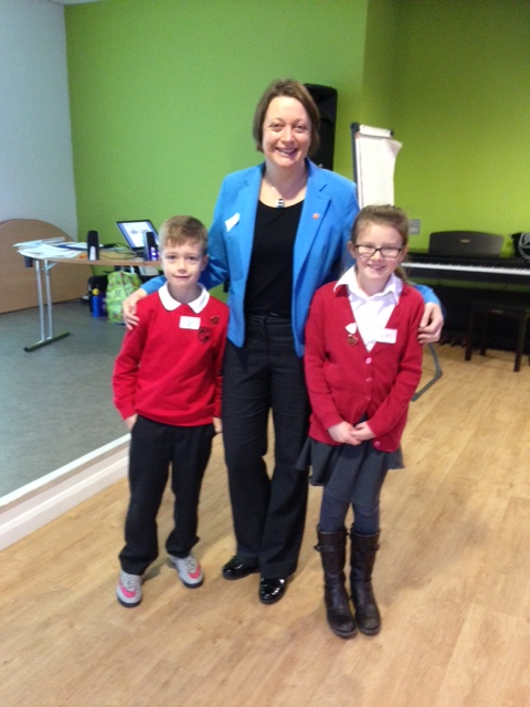  School Council members meet Sally Holland